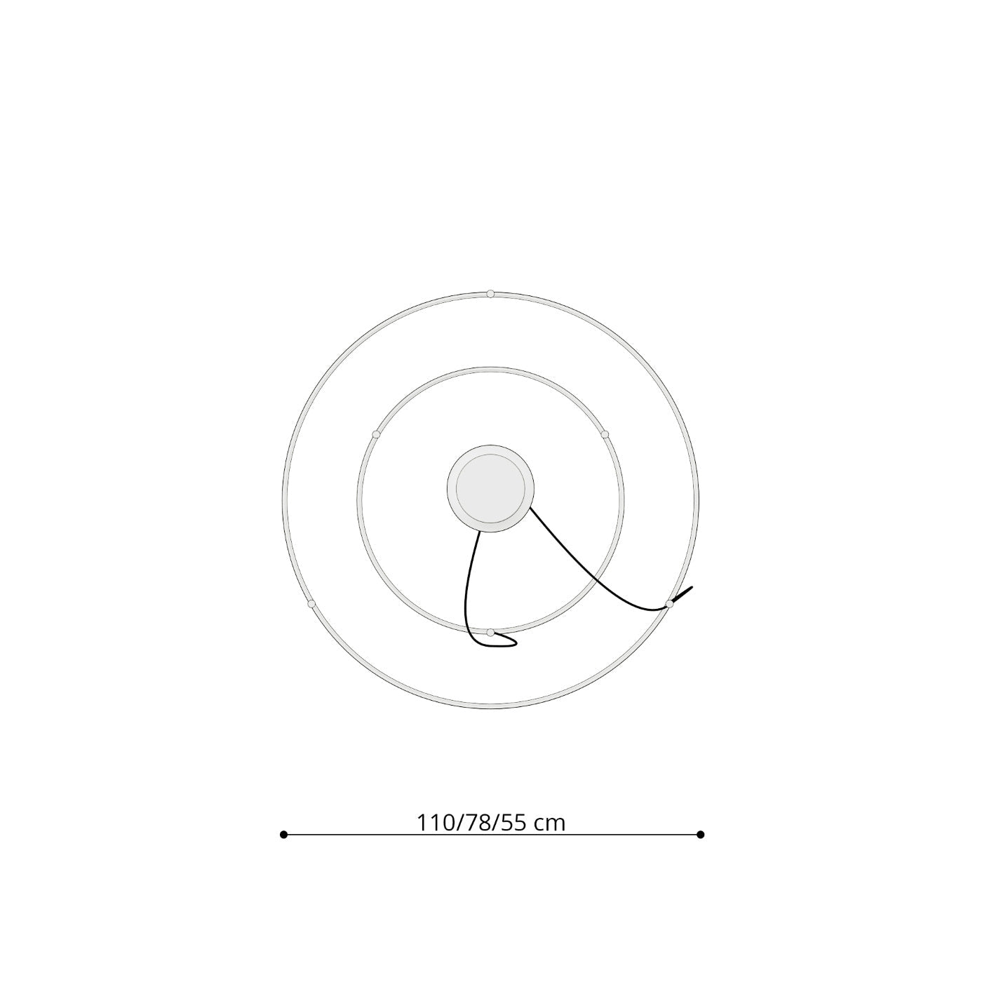 Kronleuchter "RIO 2" 3000K – Pendelleuchte in Olivgrün | Dexity Lichtdesign