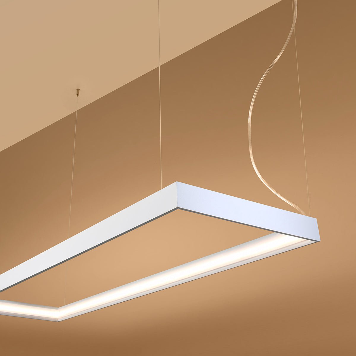 Kronleuchter "TUULA L" 3000K – Pendelleuchte in Weiß | Dexity Lichtdesign