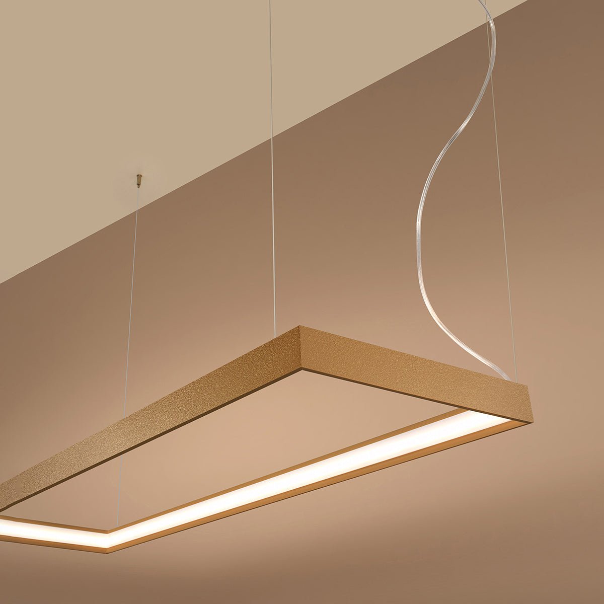 Kronleuchter "TUULA L" 3000K – Pendelleuchte in Golden | Dexity Lichtdesign