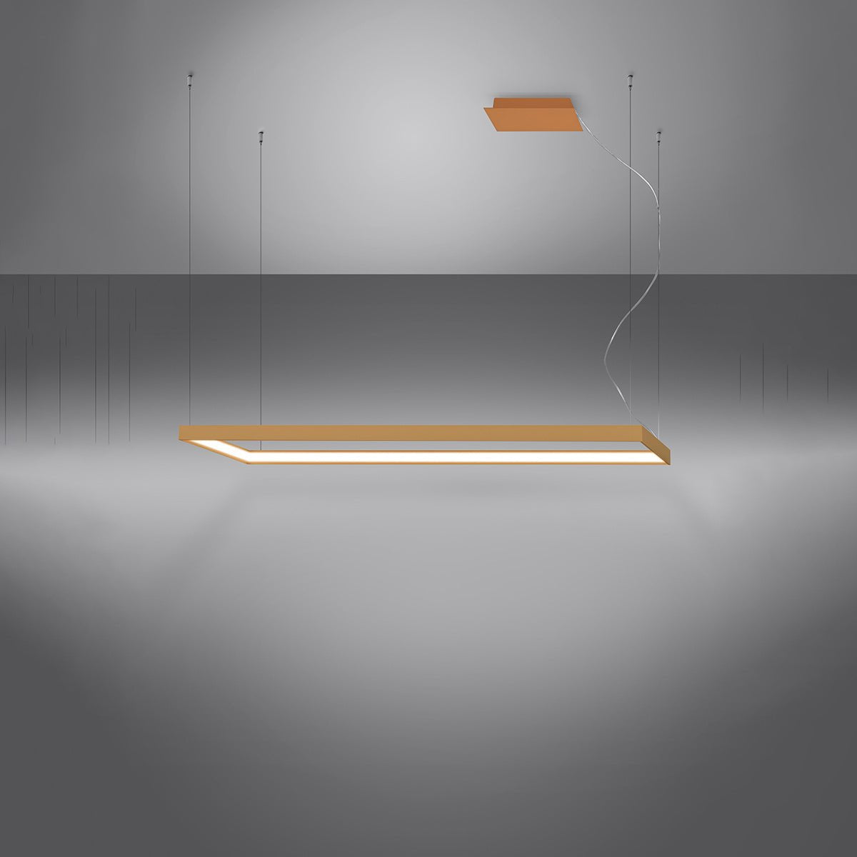 Kronleuchter "TUULA L" 4000K – Pendelleuchte in Golden | Dexity Lichtdesign
