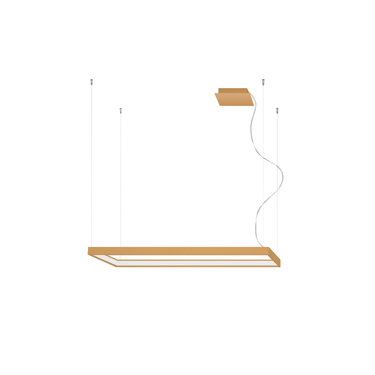 Kronleuchter "TUULA M" 3000K – Pendelleuchte in Golden | Dexity Lichtdesign