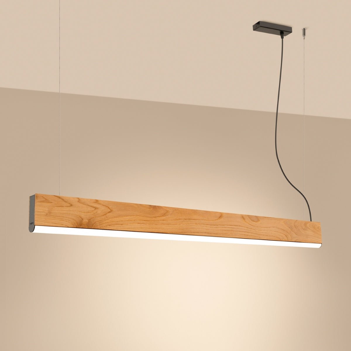 Naturholz - Hängeleuchte "LYKKE 120" 3000K – Pendelleuchte in | Dexity Lichtdesign