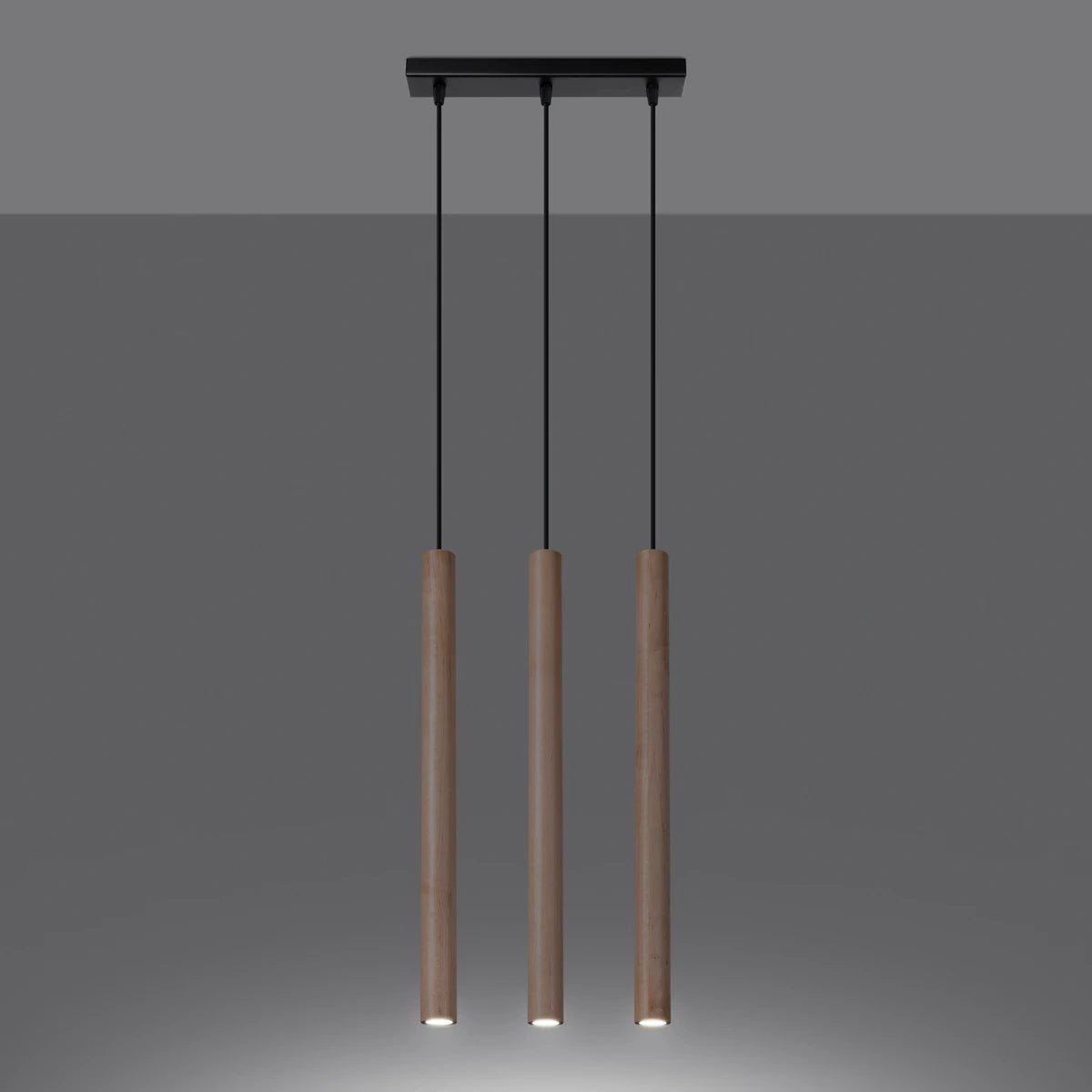 Naturholz - Pendelleuchten "PASTELO 3L" – Pendelleuchten in Naturholz | Dexity Lichtdesign