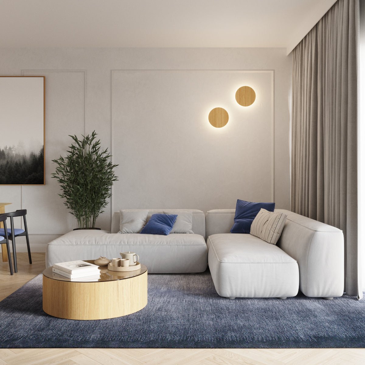Naturholz - Wandleuchte "BORGEN" – Wandleuchte in | Dexity Lichtdesign