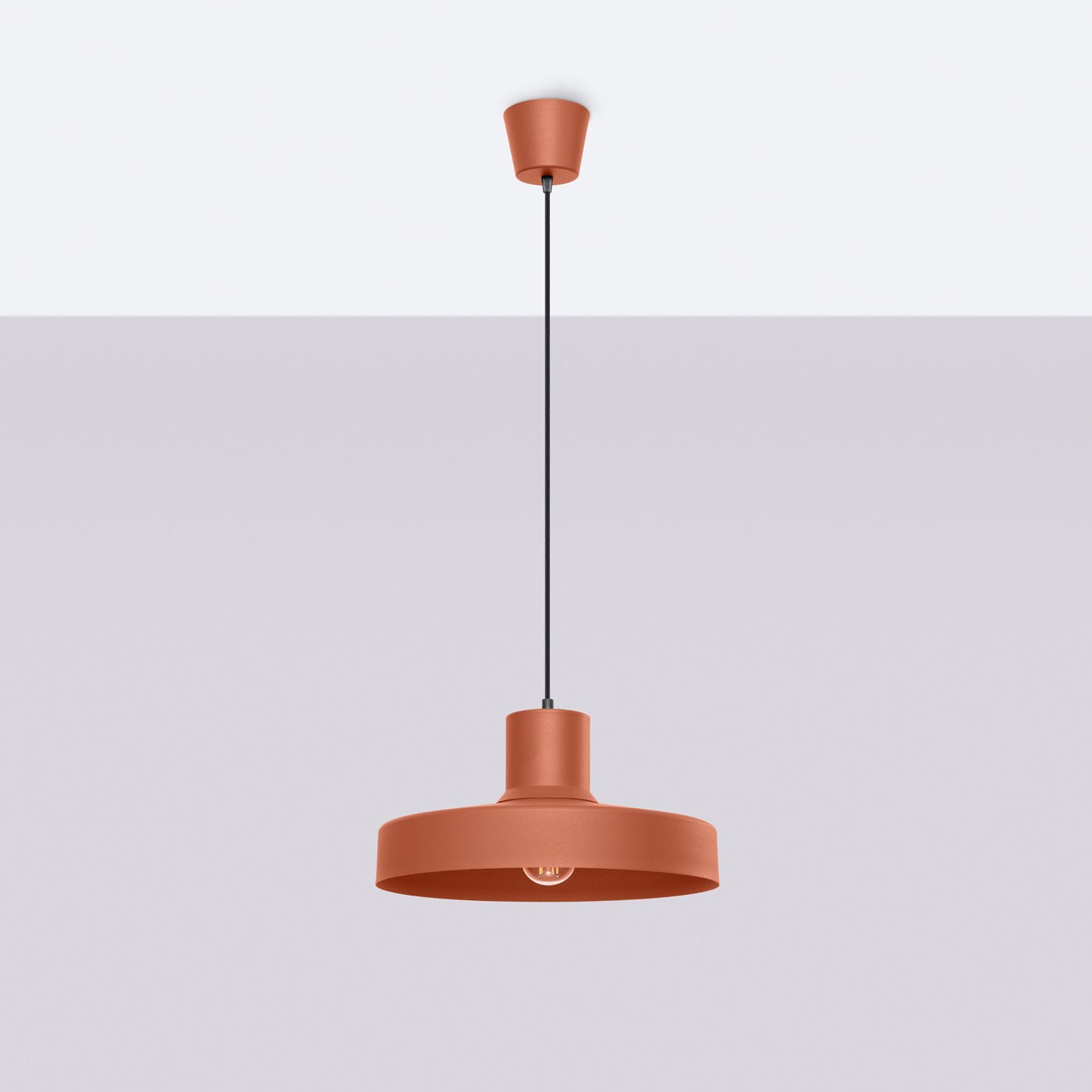 Pendelleuchte "BILO" – Pendelleuchte in Roter Ocker | Dexity Lichtdesign