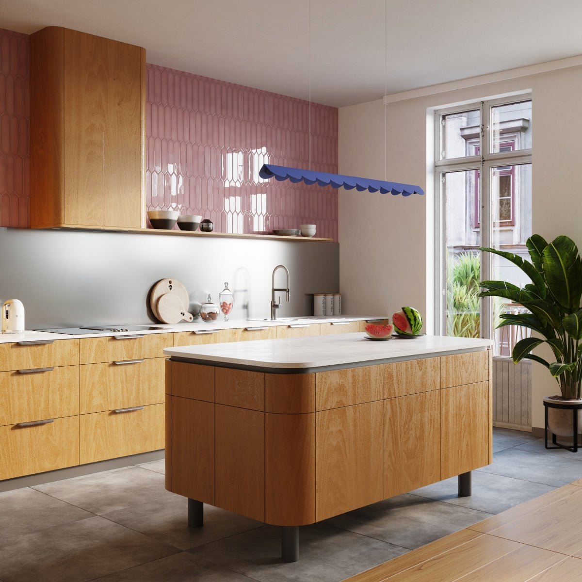 Pendelleuchte "BISCUIT" 4000K – Pendelleuchte in Ultramarin | Dexity Lichtdesign