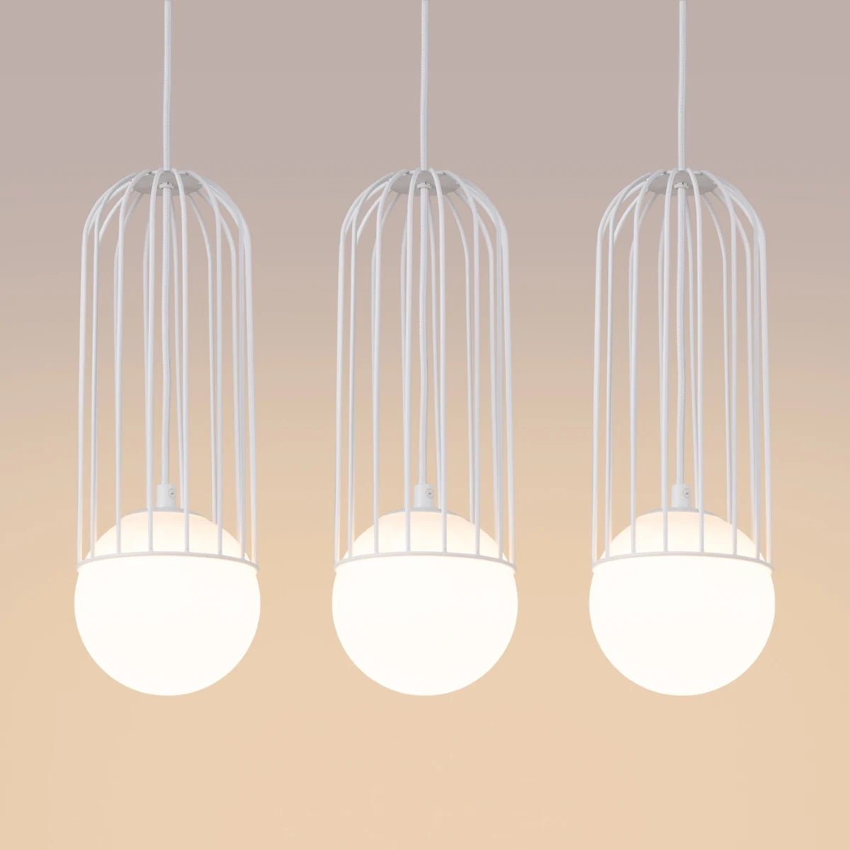 Pendelleuchte "BRINA 3L" – Pendelleuchten in Weiß | Dexity Lichtdesign