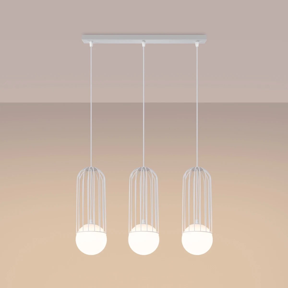 Pendelleuchte "BRINA 3L" – Pendelleuchten in Weiß | Dexity Lichtdesign