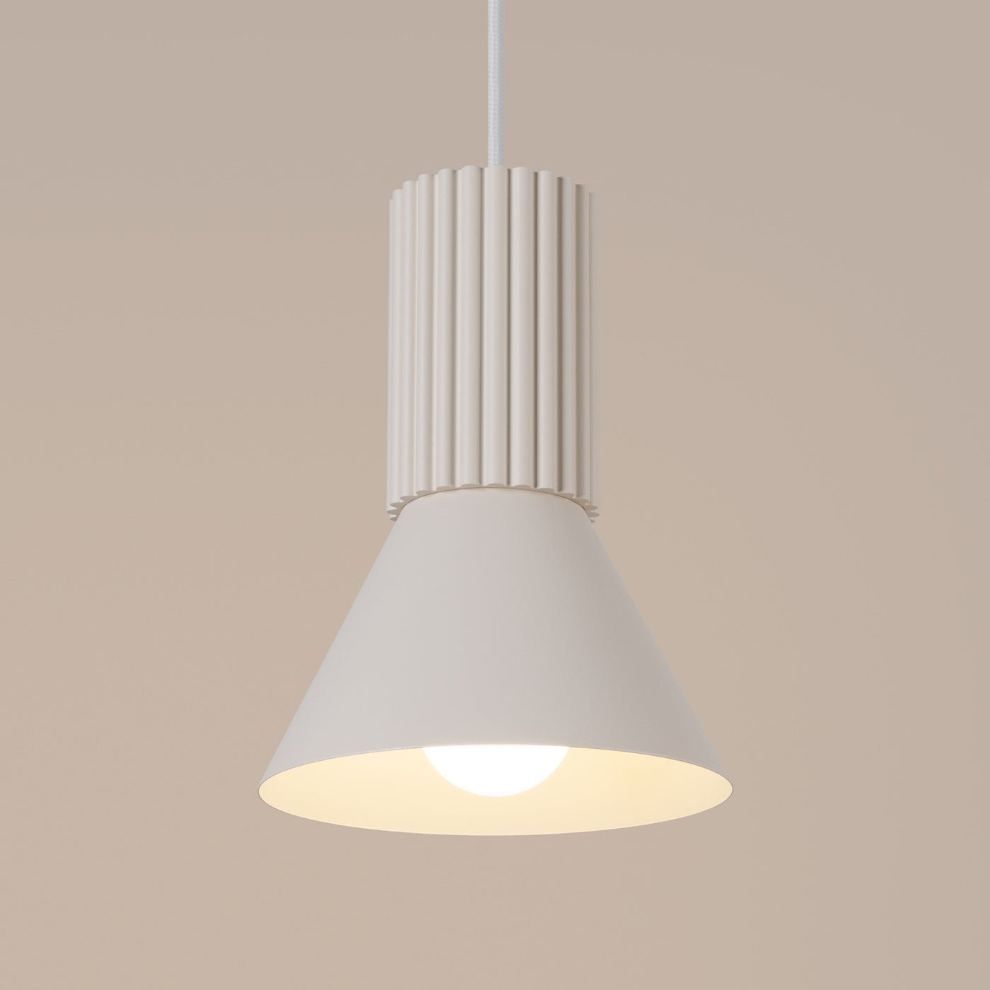 Pendelleuchte "ESTRIA 1" – in Beige | Dexity Lichtdesign