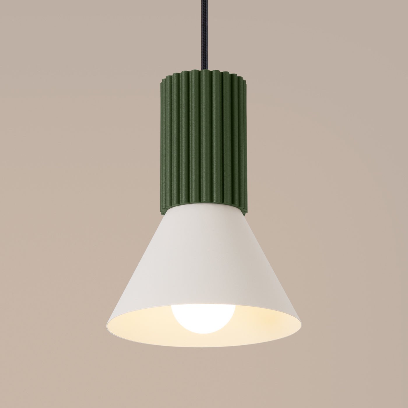 Pendelleuchte "ESTRIA 1" – in Olivgrün | Dexity Lichtdesign