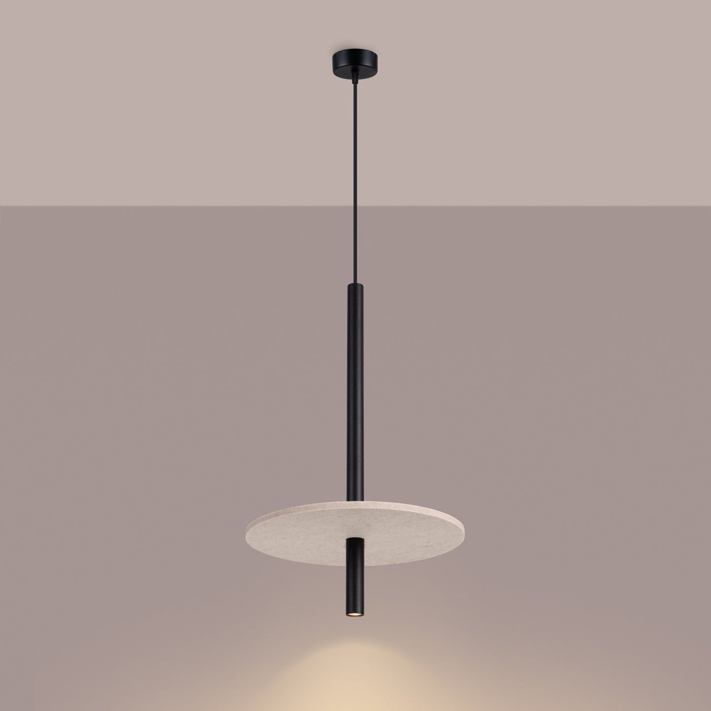 Pendelleuchte "FELTRO 1" – in Beige | Dexity Lichtdesign