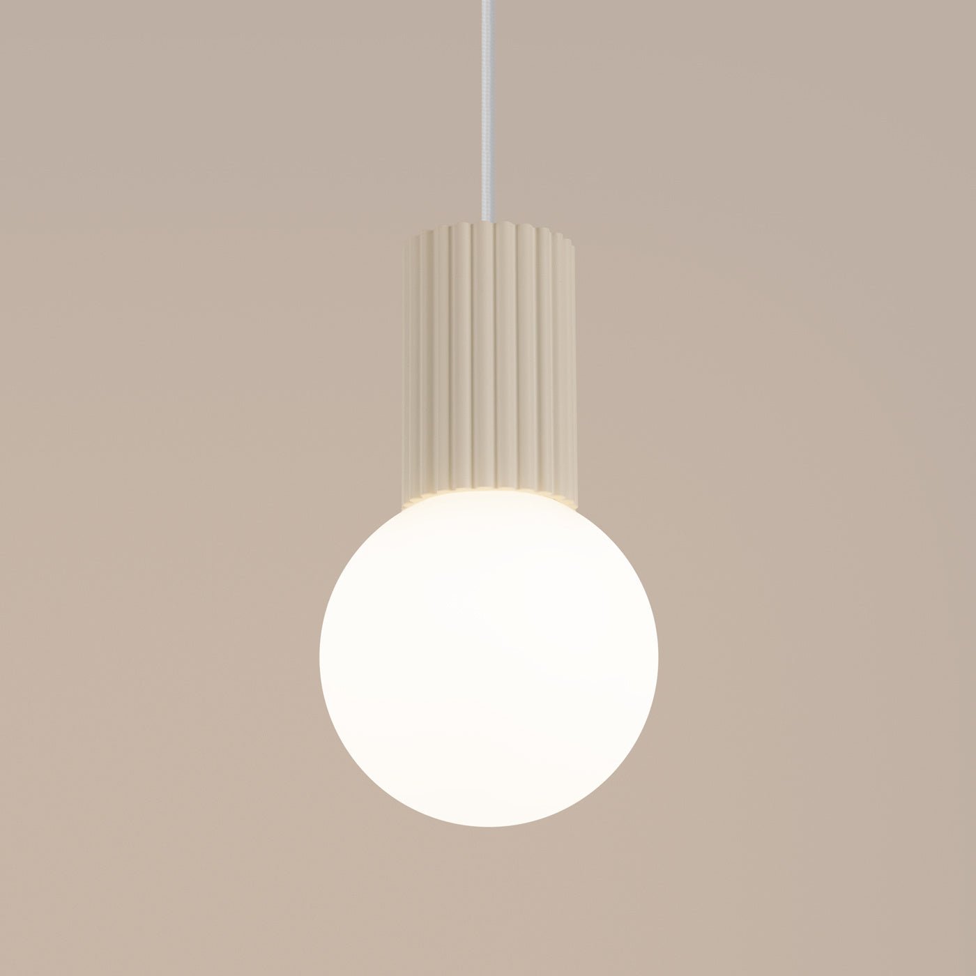 Pendelleuchte "HALO 1" – Pendelleuchte in Beige | Dexity Lichtdesign