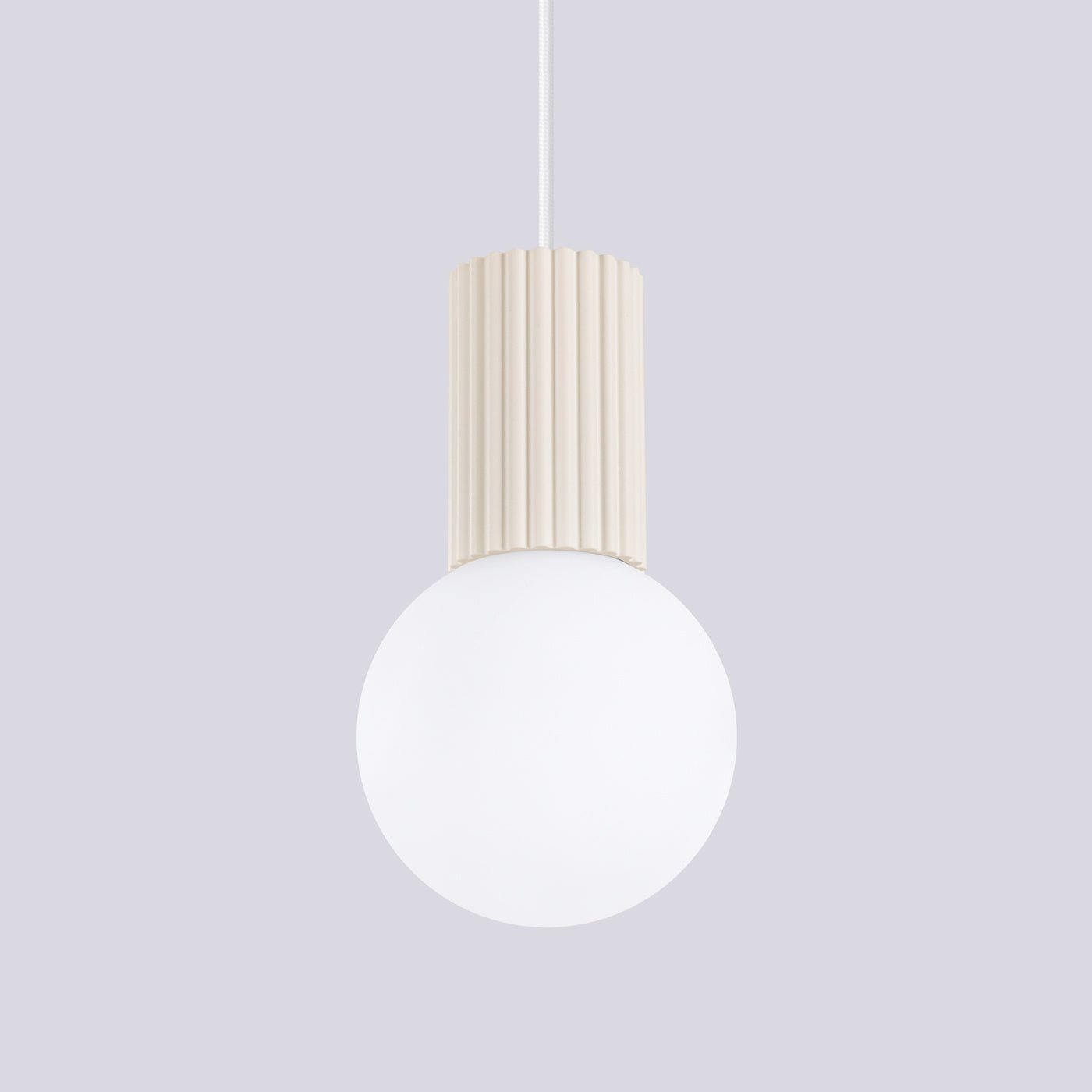 Pendelleuchte "HALO 1" – Pendelleuchte in Beige | Dexity Lichtdesign