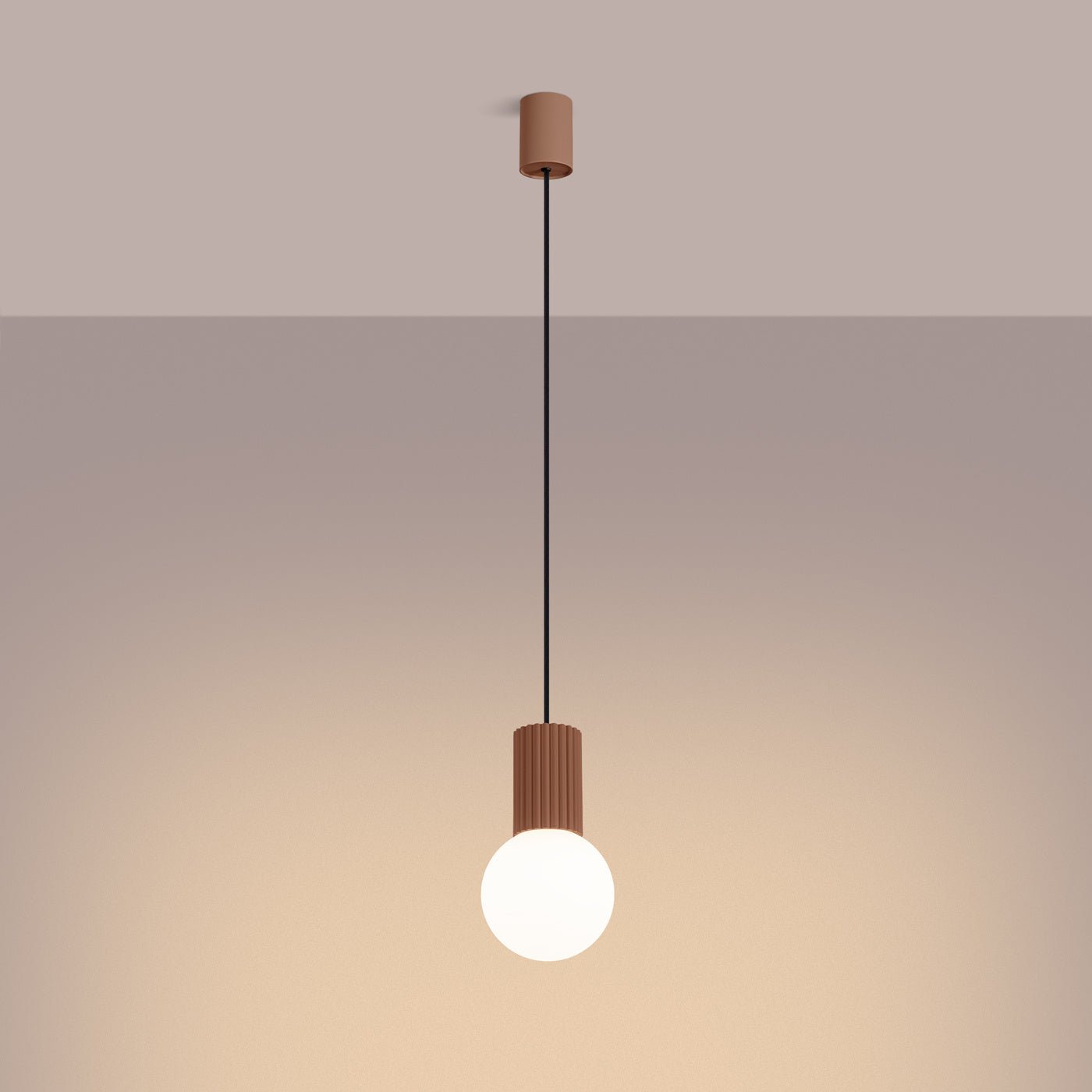 Pendelleuchte "HALO 1" – Pendelleuchte in Mokka | Dexity Lichtdesign