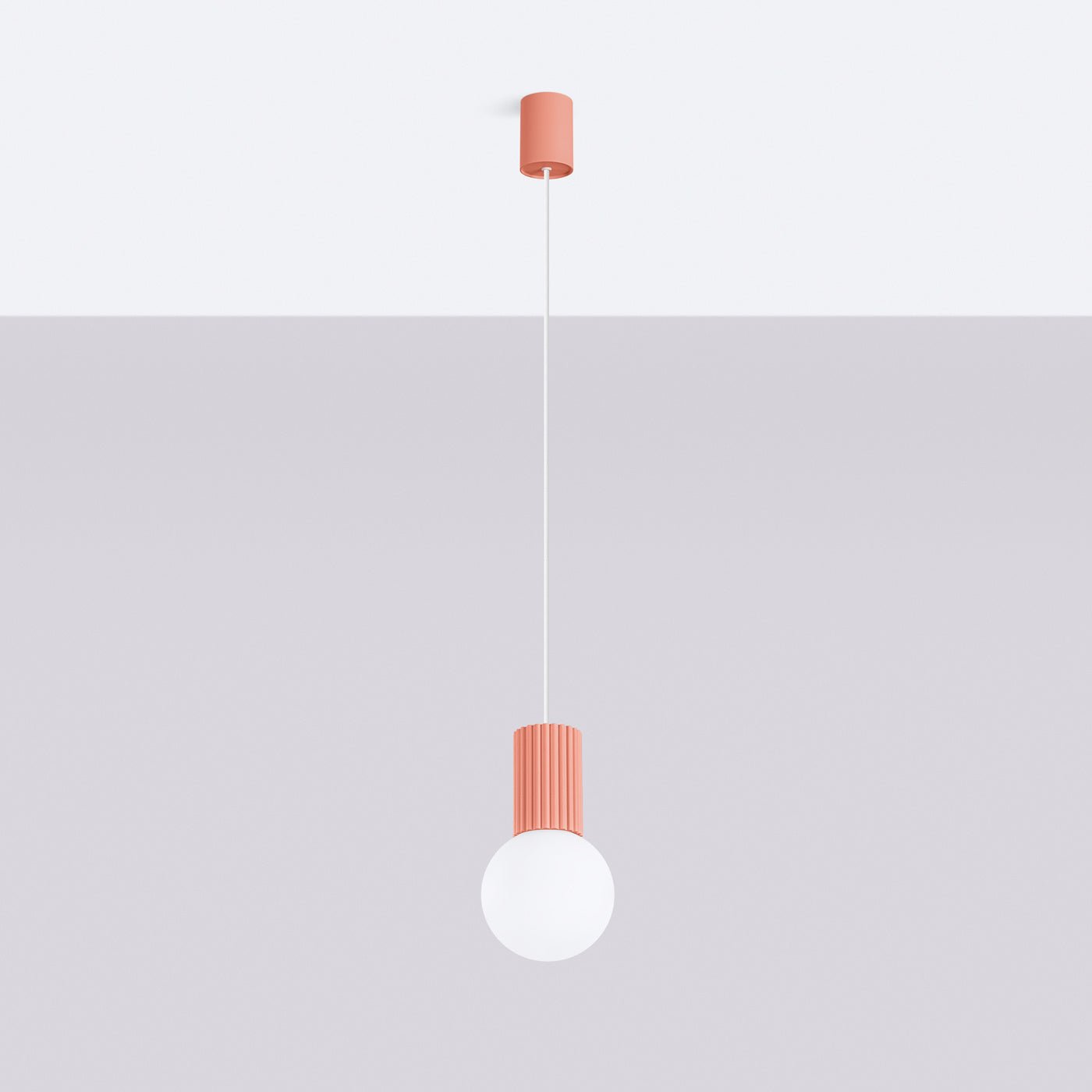 Pendelleuchte "HALO 1" – Pendelleuchte in Apricot | Dexity Lichtdesign