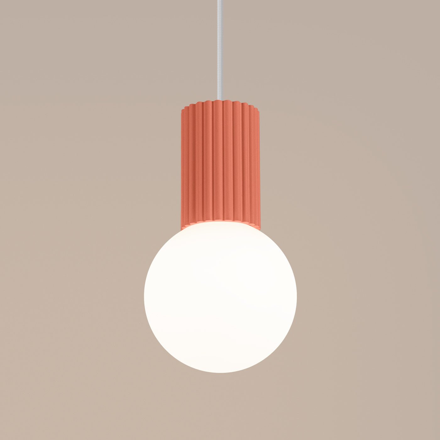 Pendelleuchte "HALO 1" – Pendelleuchte in Apricot | Dexity Lichtdesign