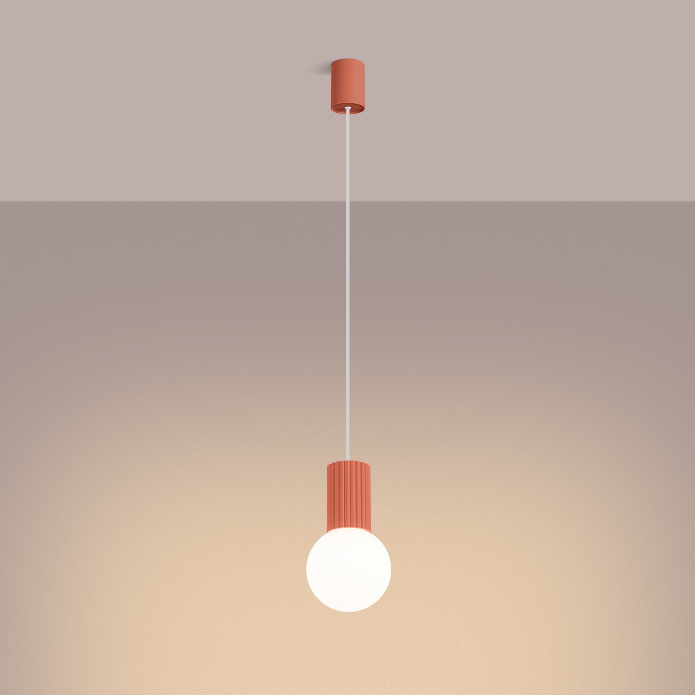 Pendelleuchte "HALO 1" – Pendelleuchte in Apricot | Dexity Lichtdesign