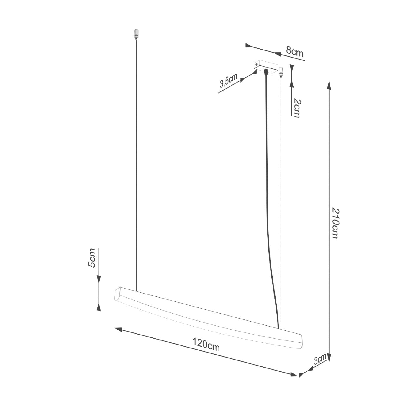 Pendelleuchte "JORUN 120" 3000K – Pendelleuchte in Golden | Dexity Lichtdesign