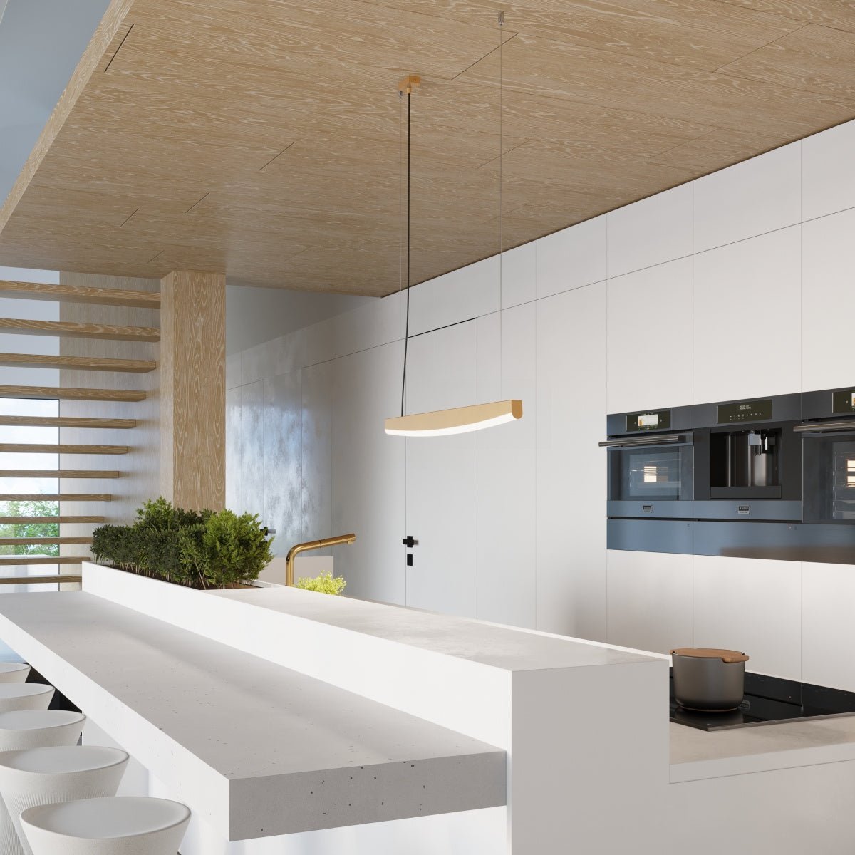 Pendelleuchte "JORUN 120" 4000K – Pendelleuchte in Golden | Dexity Lichtdesign