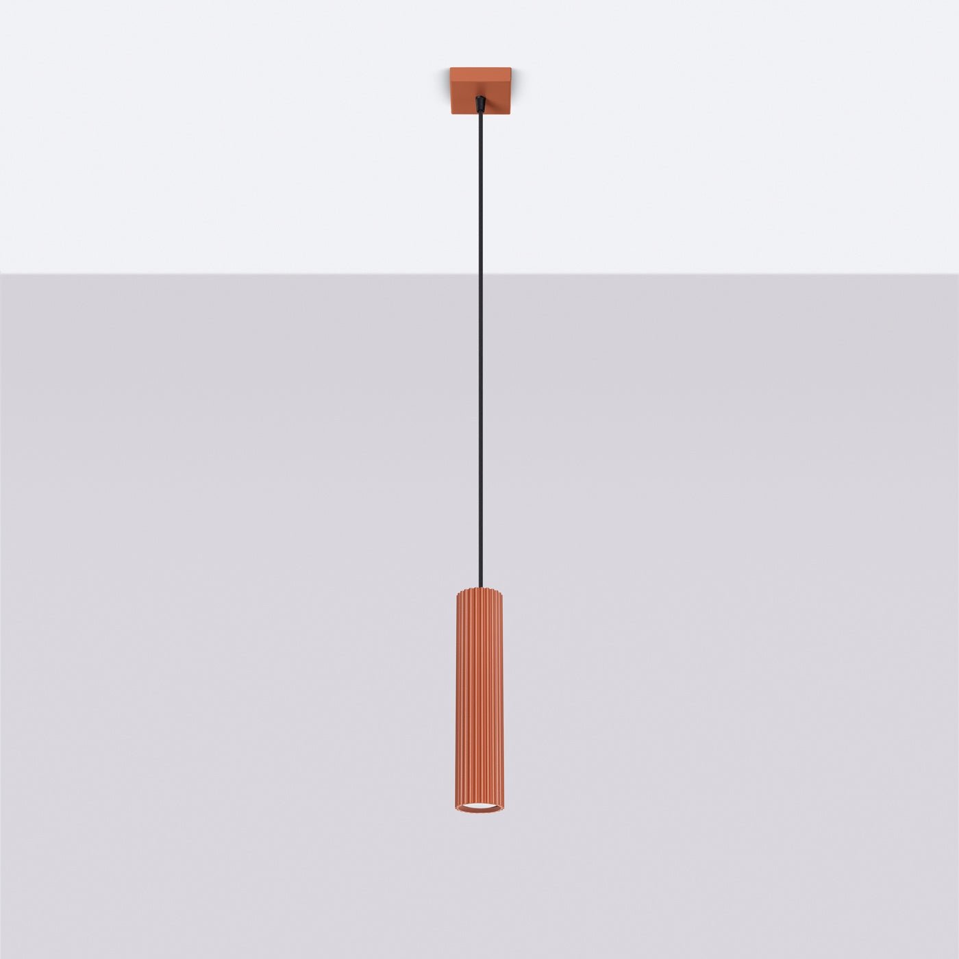 Pendelleuchte "KARBON 1" – Pendelleuchten in Roter Ocker | Dexity Lichtdesign