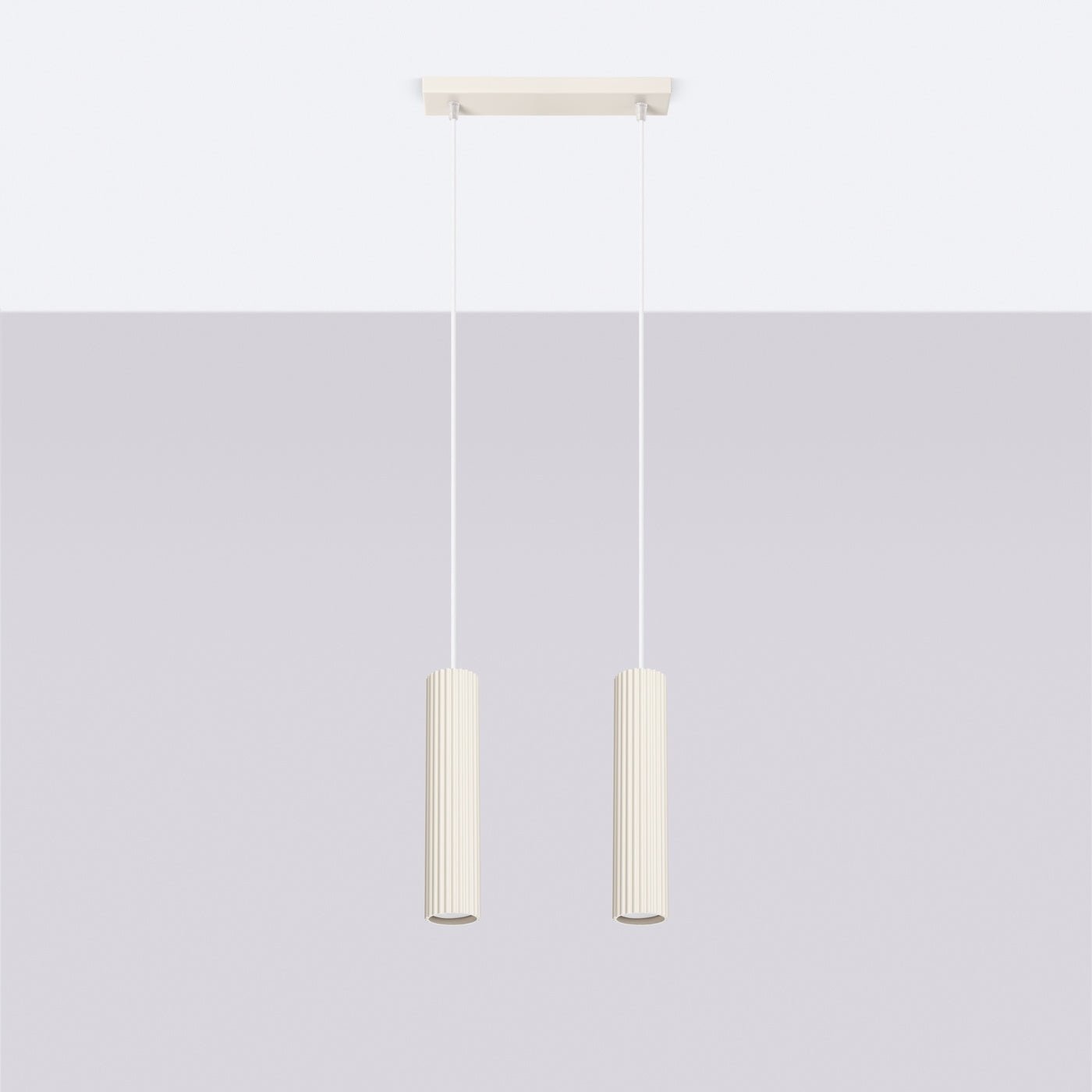 Pendelleuchte "KARBON 2" – Pendelleuchte in Beige | Dexity Lichtdesign