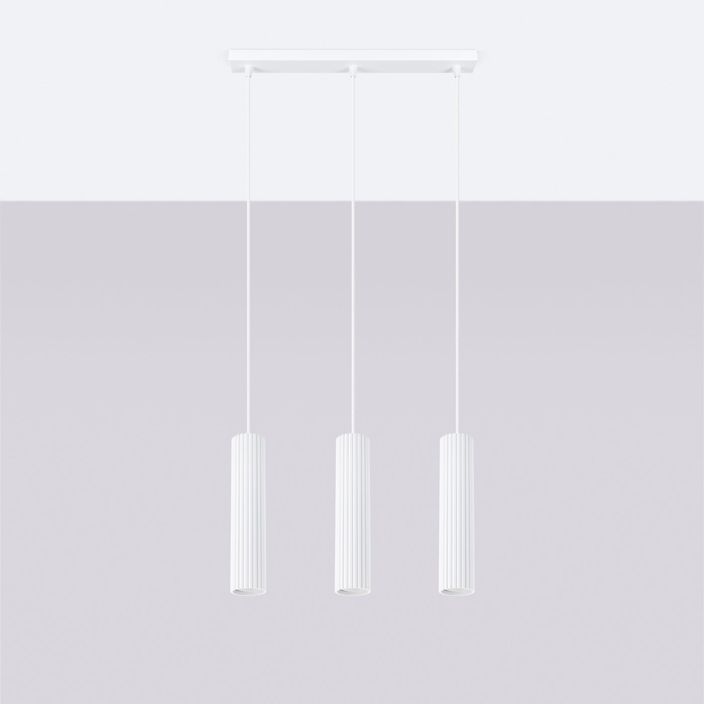 Pendelleuchte "KARBON 3L" – Pendelleuchte in Weiß | Dexity Lichtdesign