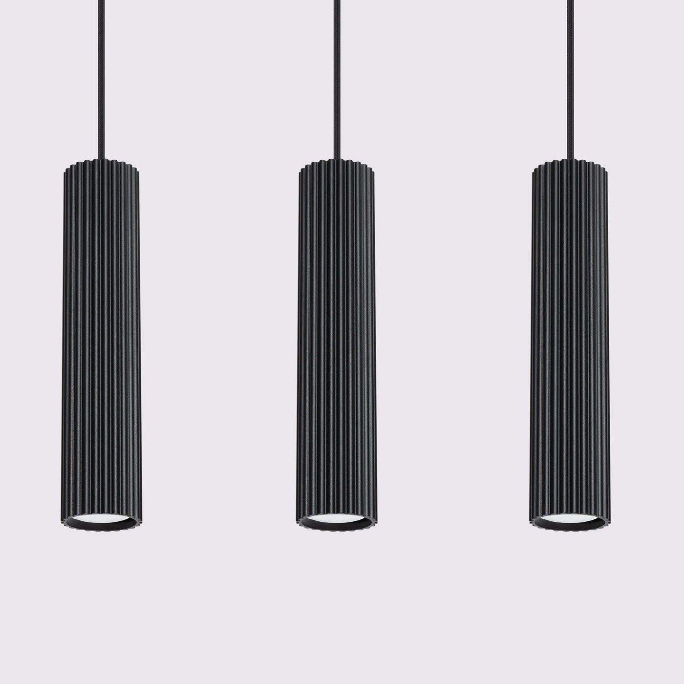 Pendelleuchte "KARBON 3L" – Pendelleuchte in Schwarz | Dexity Lichtdesign