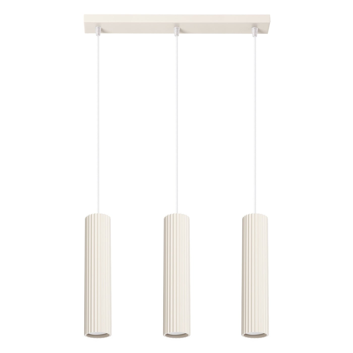 Pendelleuchte "KARBON 3L" – Pendelleuchte in Beige | Dexity Lichtdesign