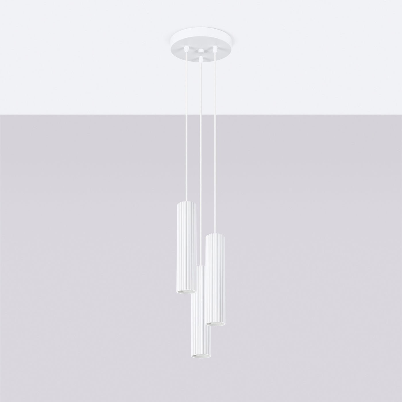 Pendelleuchte "KARBON 3P" – Pendelleuchte in Weiß | Dexity Lichtdesign