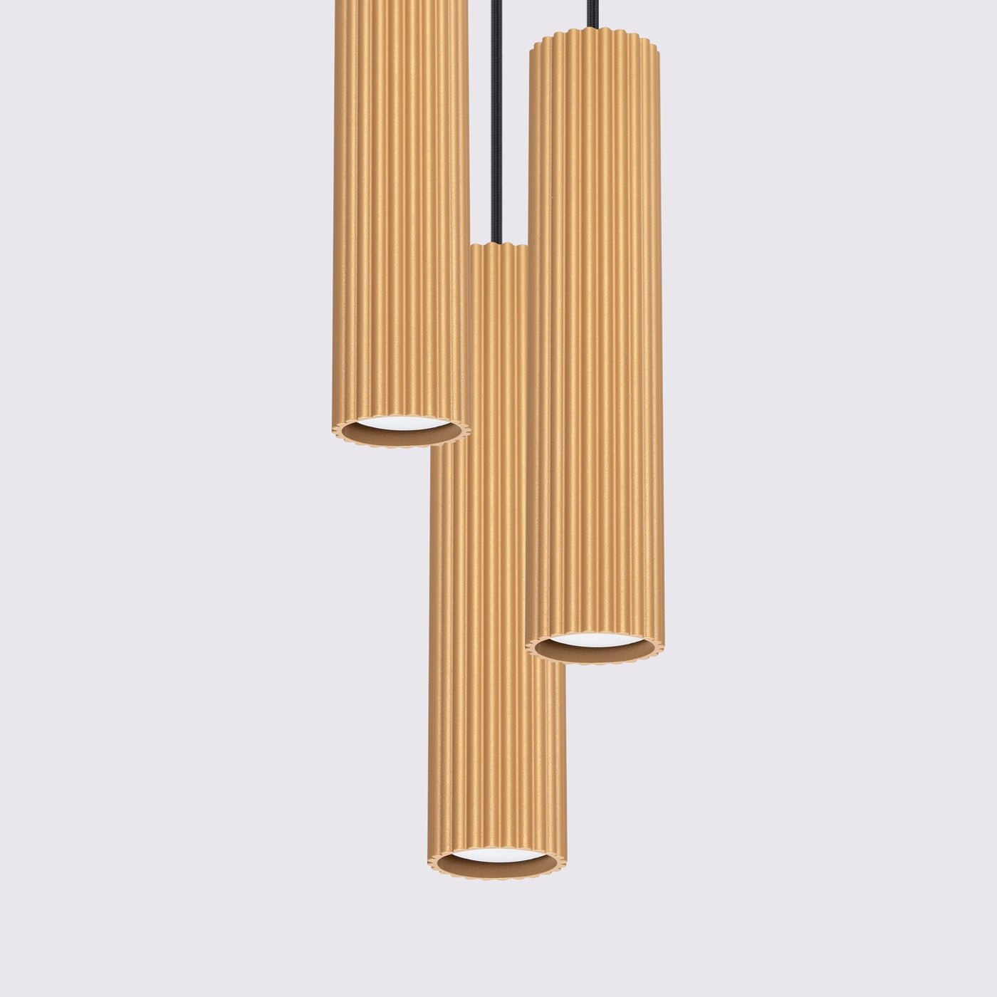 Pendelleuchte "KARBON 3P" – Pendelleuchte in Golden | Dexity Lichtdesign