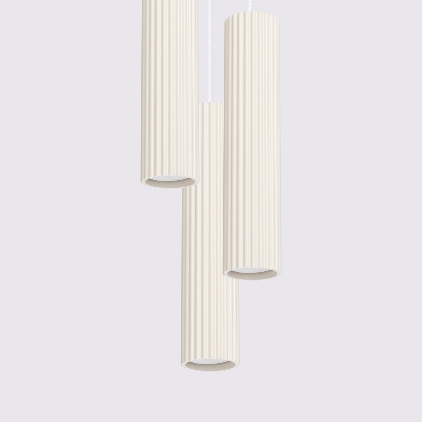 Pendelleuchte "KARBON 3P" – Pendelleuchte in Beige | Dexity Lichtdesign