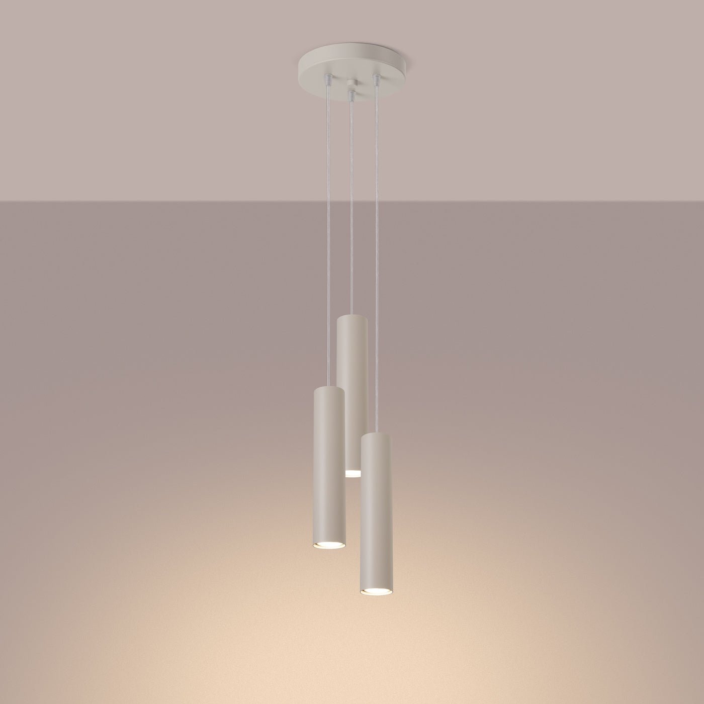 Pendelleuchte "LAGOS 3P" – Pendelleuchte in Beige | Dexity Lichtdesign