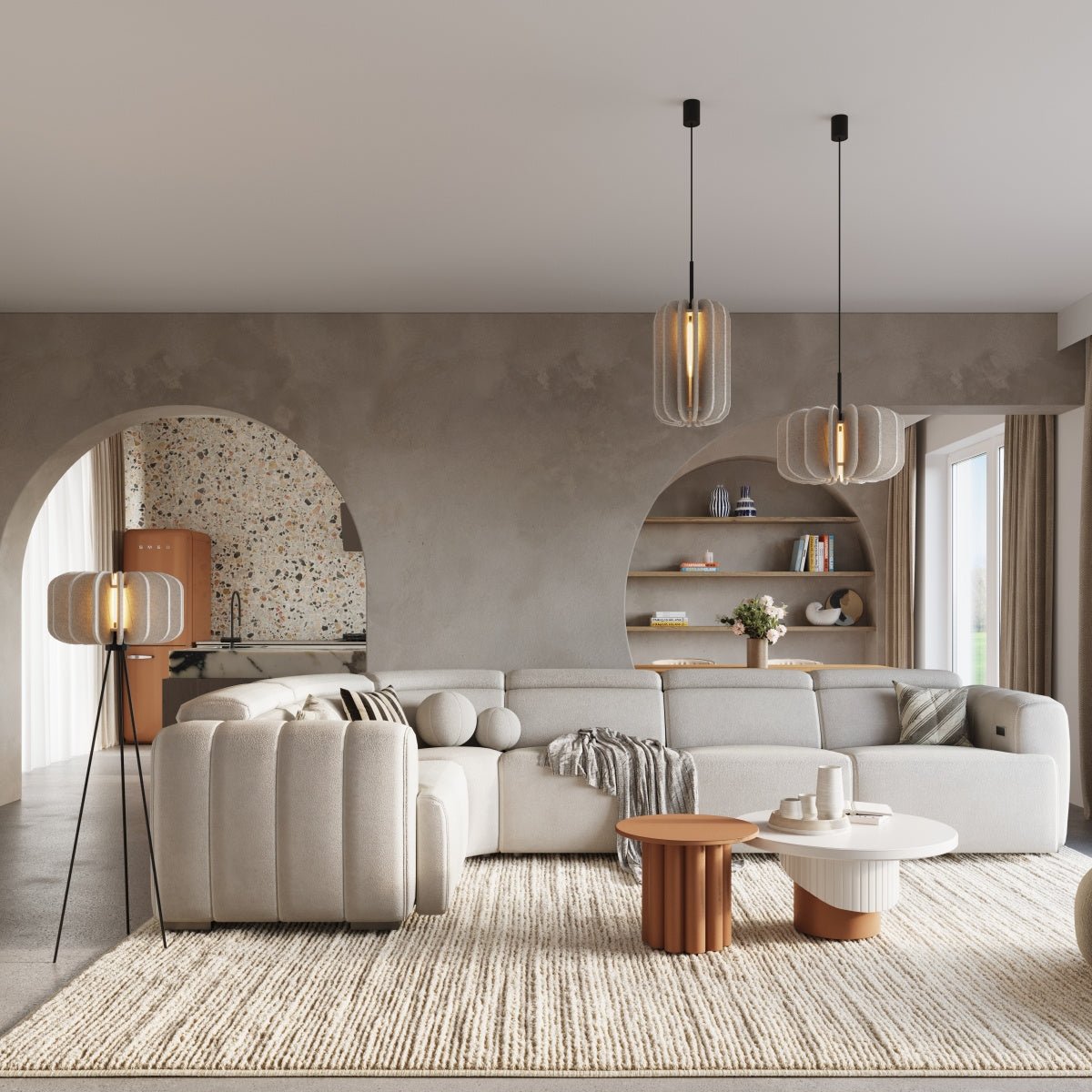 Pendelleuchte "MULA 27" – in Beige | Dexity Lichtdesign