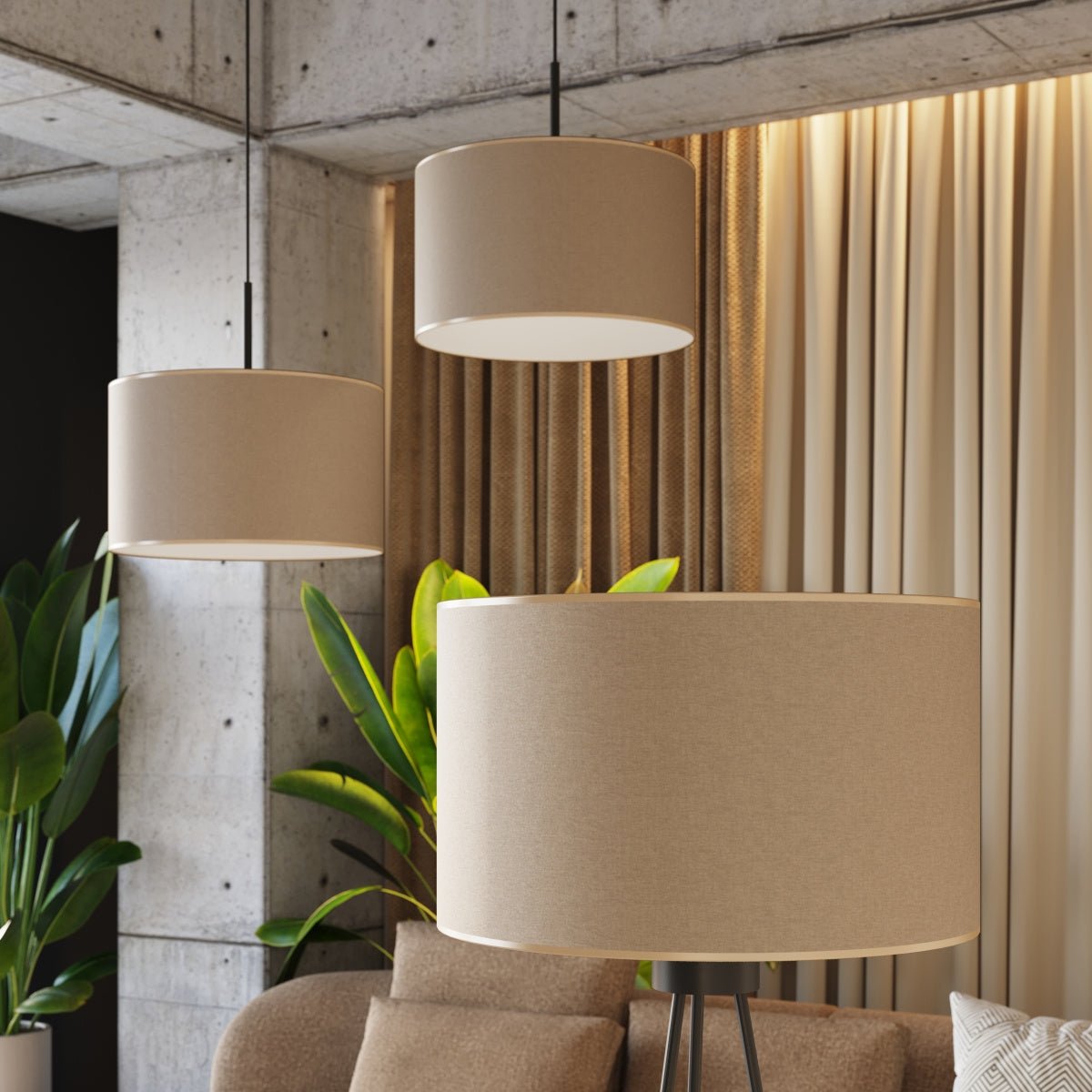 Pendelleuchte "NEVIA" – in Beige | Dexity Lichtdesign