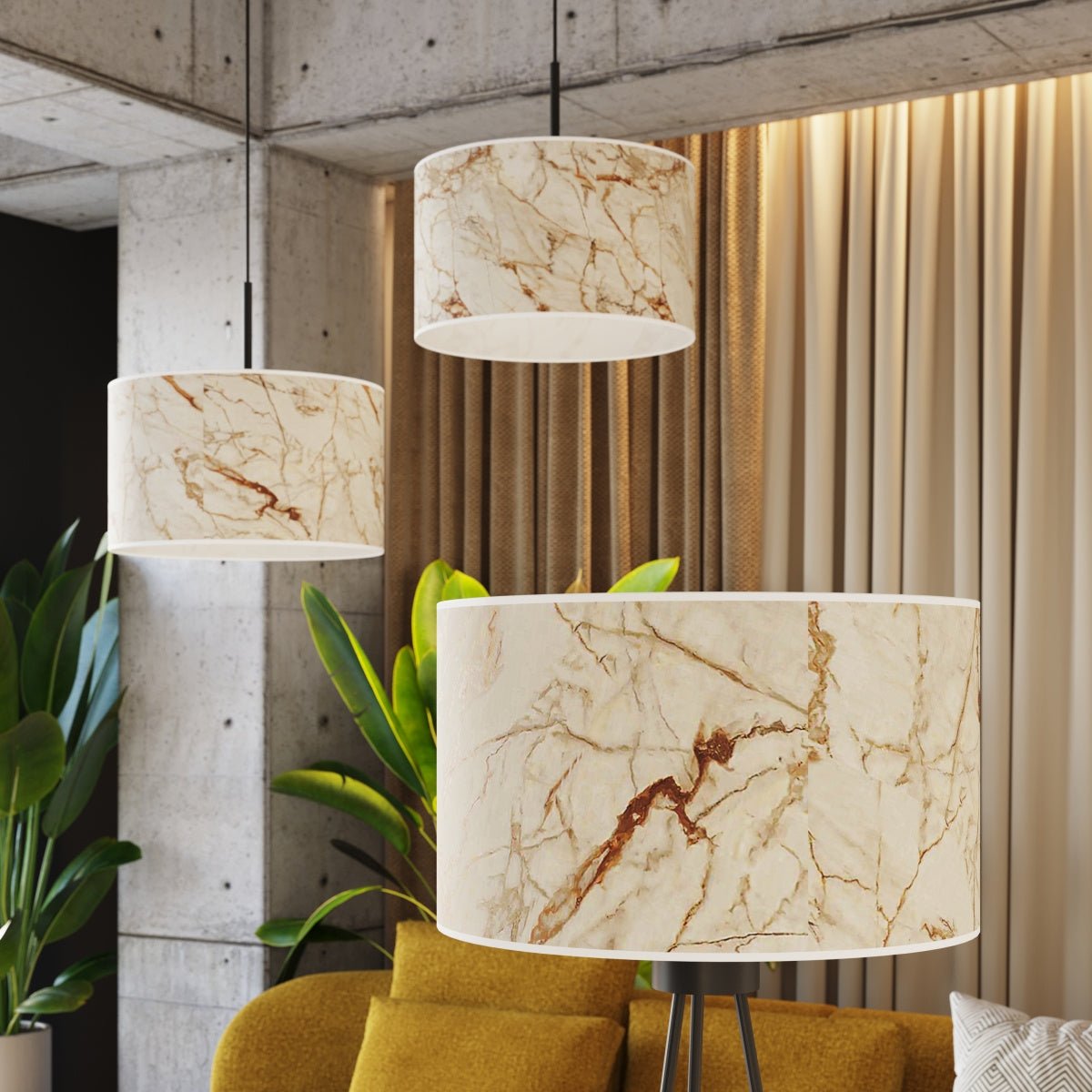 Pendelleuchte "NEVIA" – in Marmor | Dexity Lichtdesign