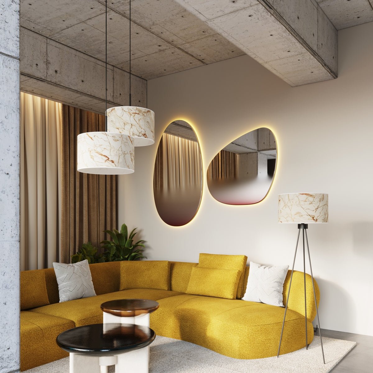 Pendelleuchte "NEVIA" – in Marmor | Dexity Lichtdesign