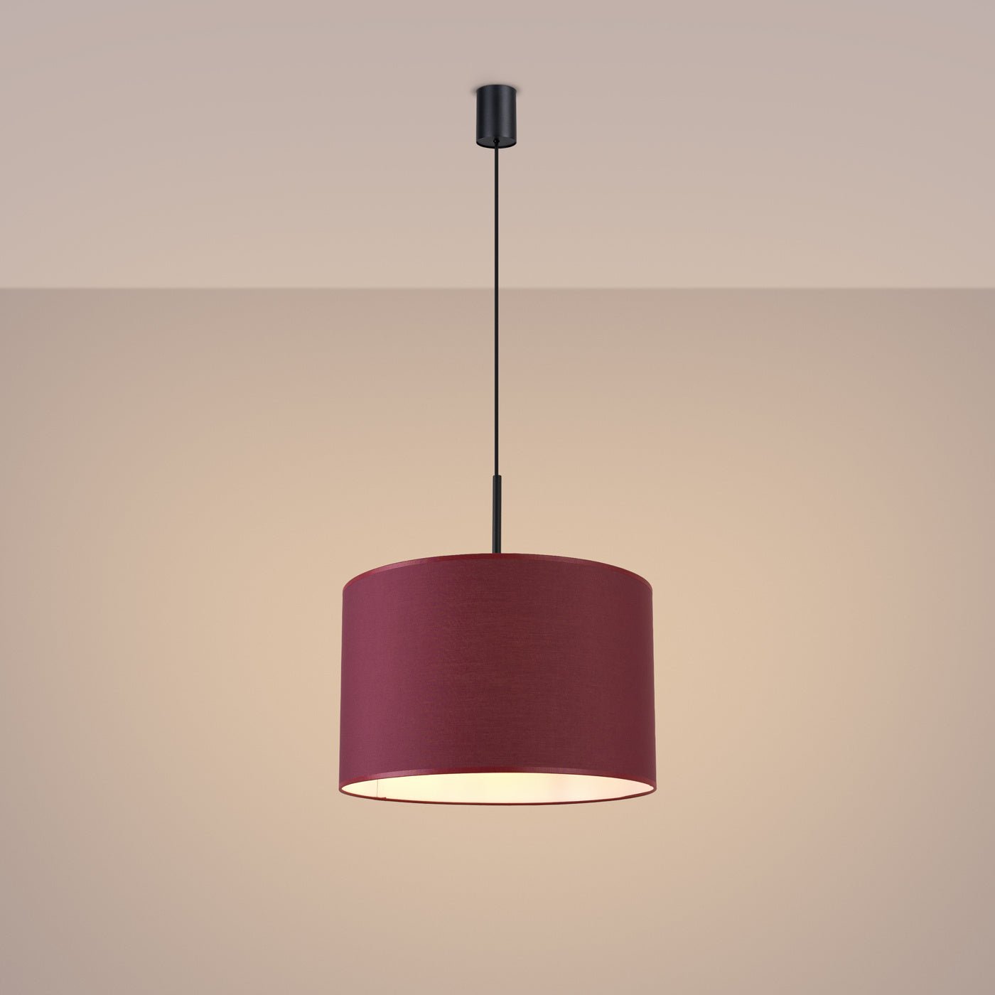 Pendelleuchte "NEVIA" – in Burgunderrot | Dexity Lichtdesign