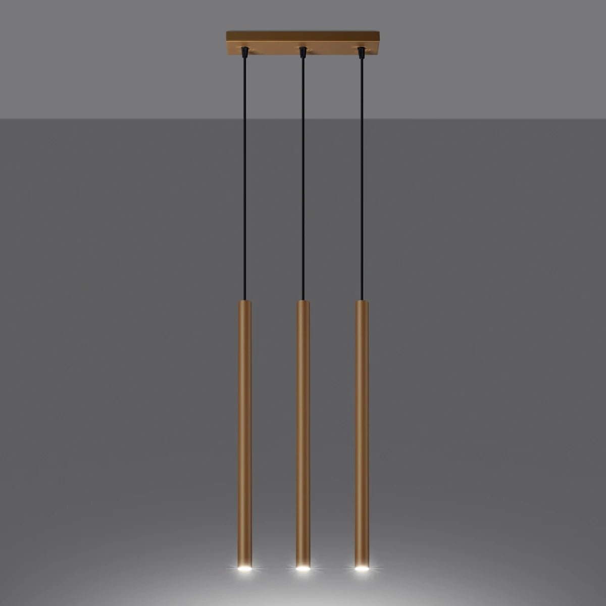 Pendelleuchte "PASTELO 3" – Pendelleuchte in Golden | Dexity Lichtdesign