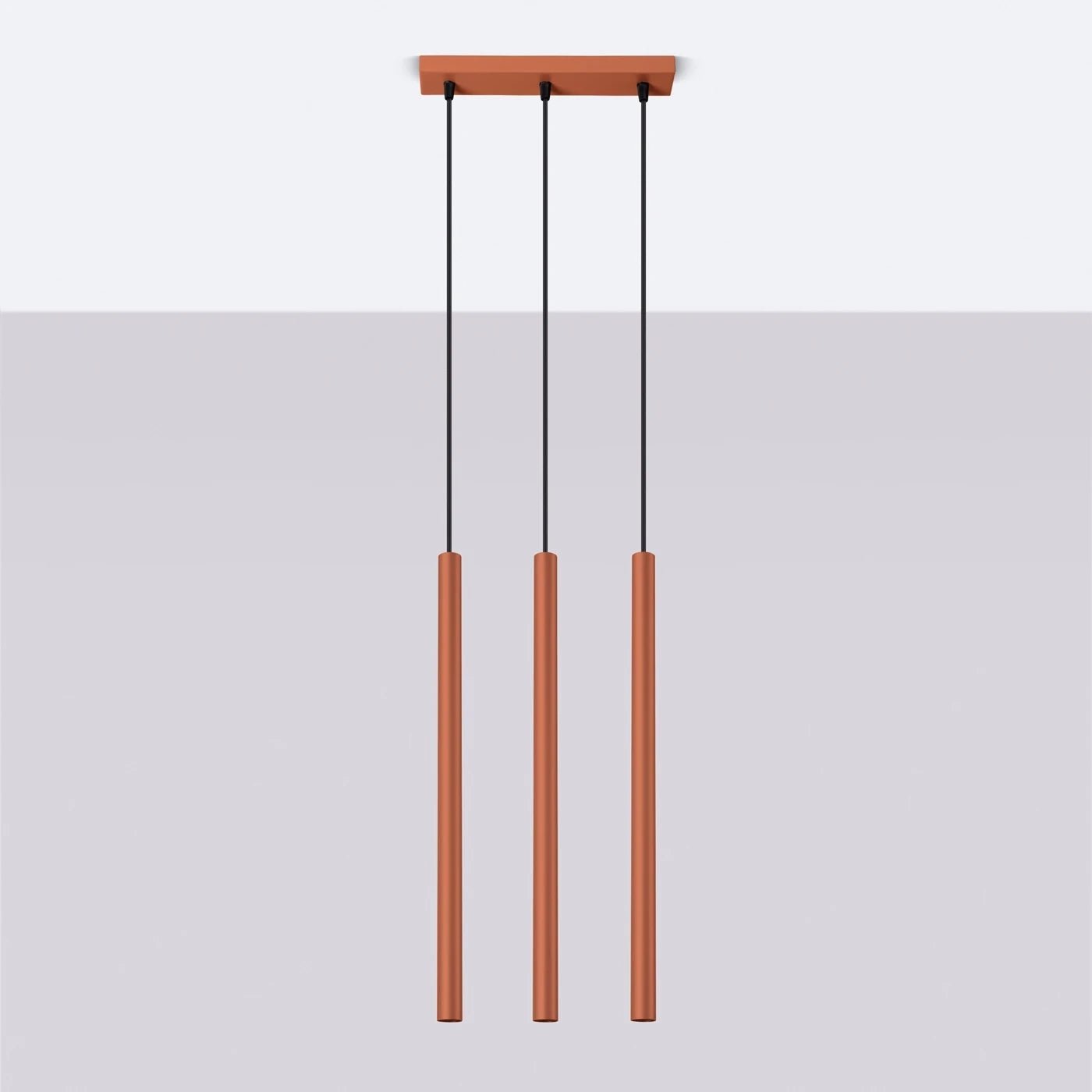 Pendelleuchte "PASTELO 3" – Pendelleuchte in Roter Ocker | Dexity Lichtdesign