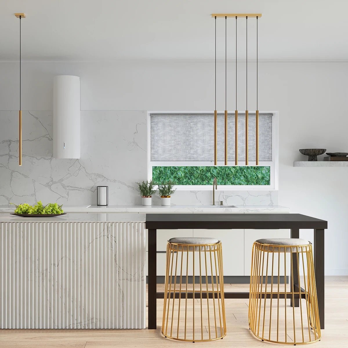 Pendelleuchte "PASTELO 5P" – Pendelleuchte in Golden | Dexity Lichtdesign