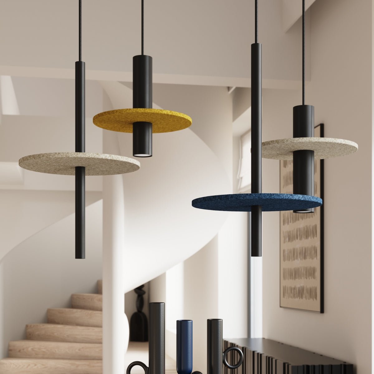 Pendelleuchte "PELTA 1" – in Marineblau | Dexity Lichtdesign