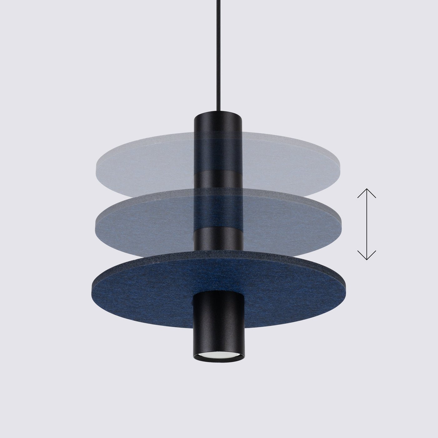 Pendelleuchte "PELTA 1" – in Marineblau | Dexity Lichtdesign