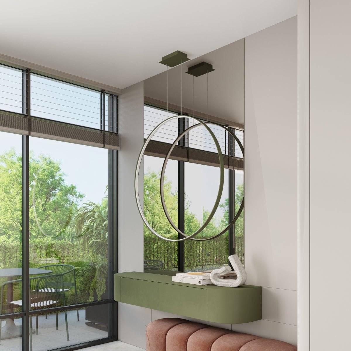 Pendelleuchte "RIO 55" 4000K – Pendelleuchte in Olivgrün | Dexity Lichtdesign