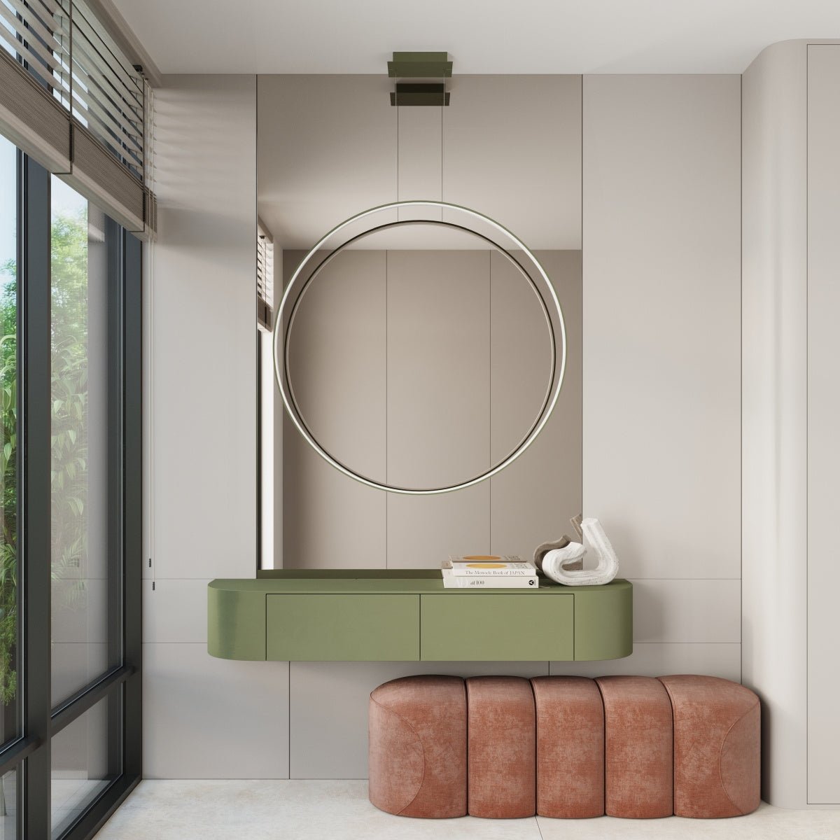 Pendelleuchte "RIO 78" 3000K – Pendelleuchte in Olivgrün | Dexity Lichtdesign