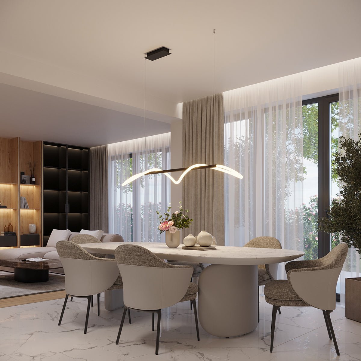 Pendelleuchten "GALAKSE 148" 2700 - 6500K – Pendelleuchte in | Dexity Lichtdesign