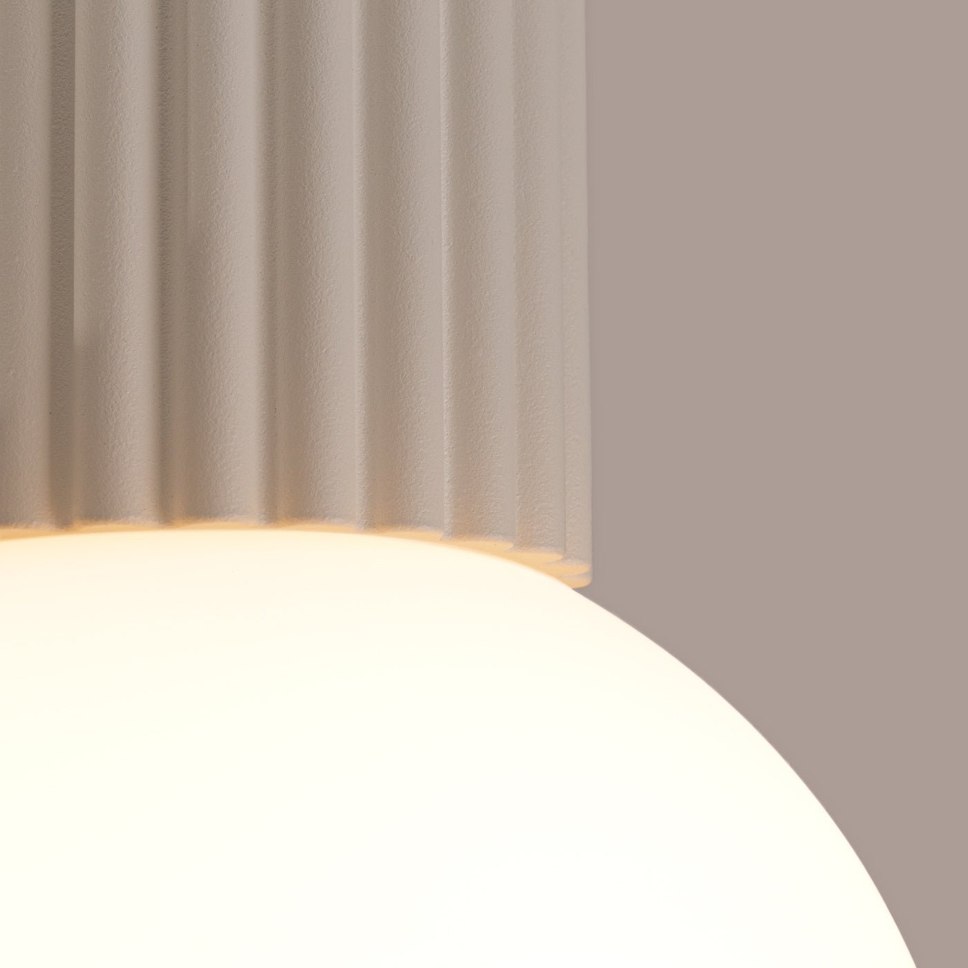 Plafond "HALO" (IP44) – Deckenleuchte in Beige | Dexity Lichtdesign