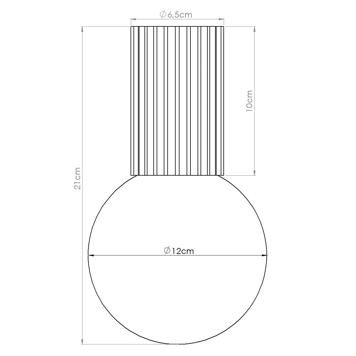 Plafond "HALO" (IP44) – Deckenleuchte in Apricot | Dexity Lichtdesign