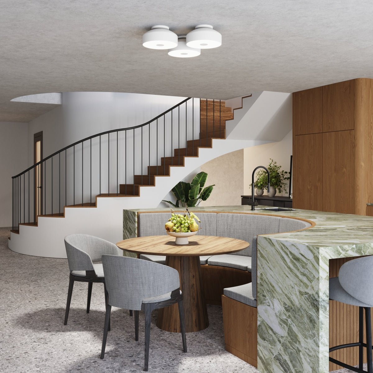 Plafond "OMIQ" – Deckenleuchte in Weiß | Dexity Lichtdesign