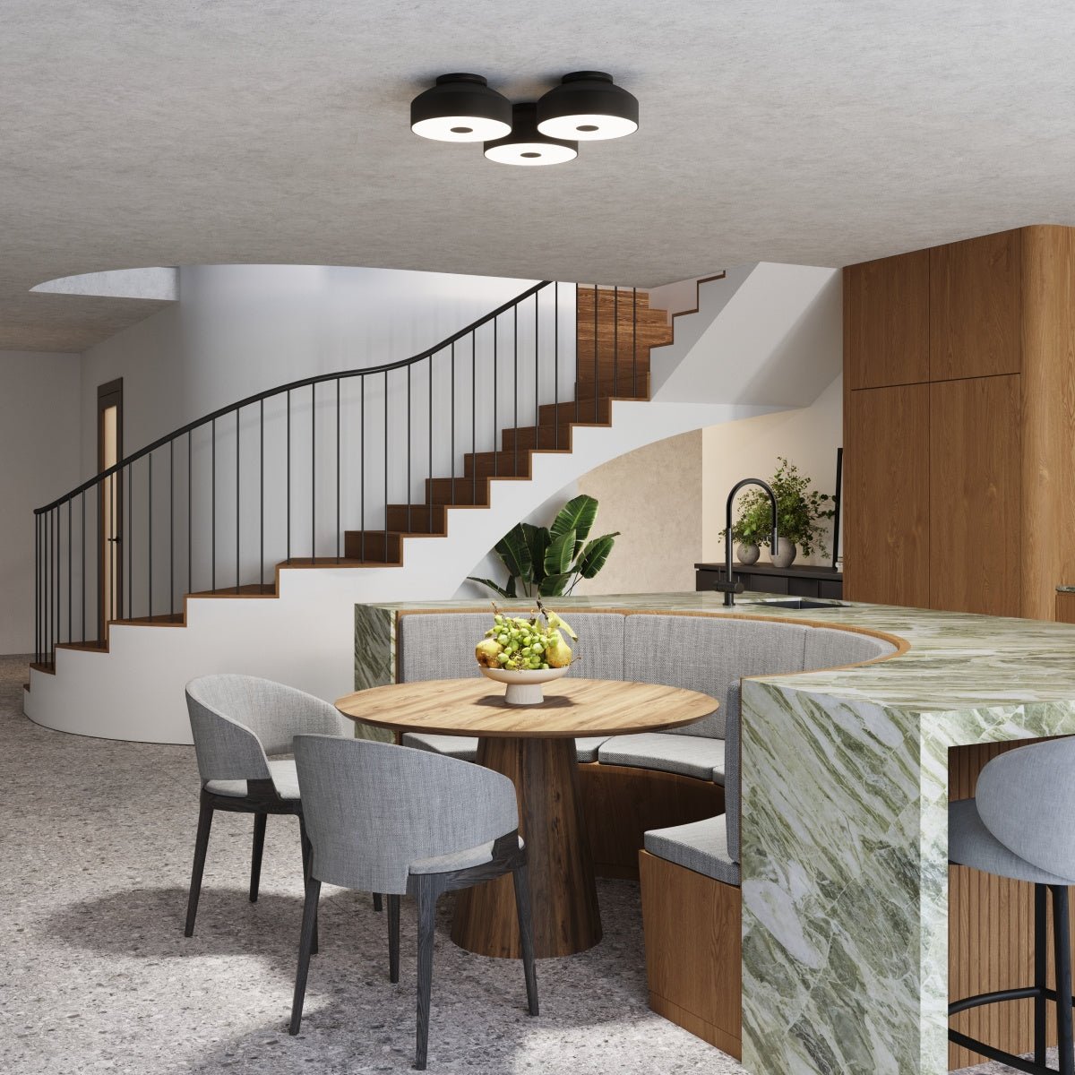 Plafond "OMIQ" – Deckenleuchte in Schwarz | Dexity Lichtdesign