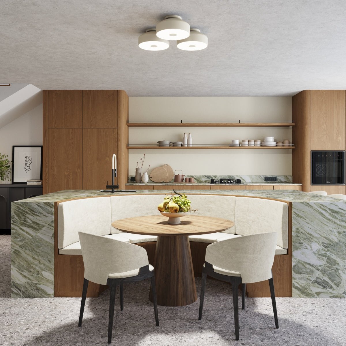 Plafond "OMIQ" – Deckenleuchte in Beige | Dexity Lichtdesign